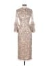 Mac Duggal 100% Polyester Animal Print Tan Cocktail Dress Size 2 - photo 1