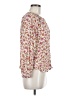 Old Navy 100% Rayon Floral Ivory Long Sleeve Blouse Size M - photo 4