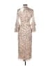 Mac Duggal 100% Polyester Animal Print Tan Cocktail Dress Size 2 - photo 2