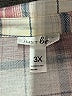 Just Be... Plaid Pink Long Sleeve Blouse Size 3X - photo 7