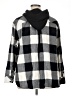 Torrid 100% Cotton Checkered-gingham Black Poncho Size 1X Plus (1) - photo 2