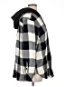 Torrid 100% Cotton Checkered-gingham Black Poncho Size 1X Plus (1) - photo 4