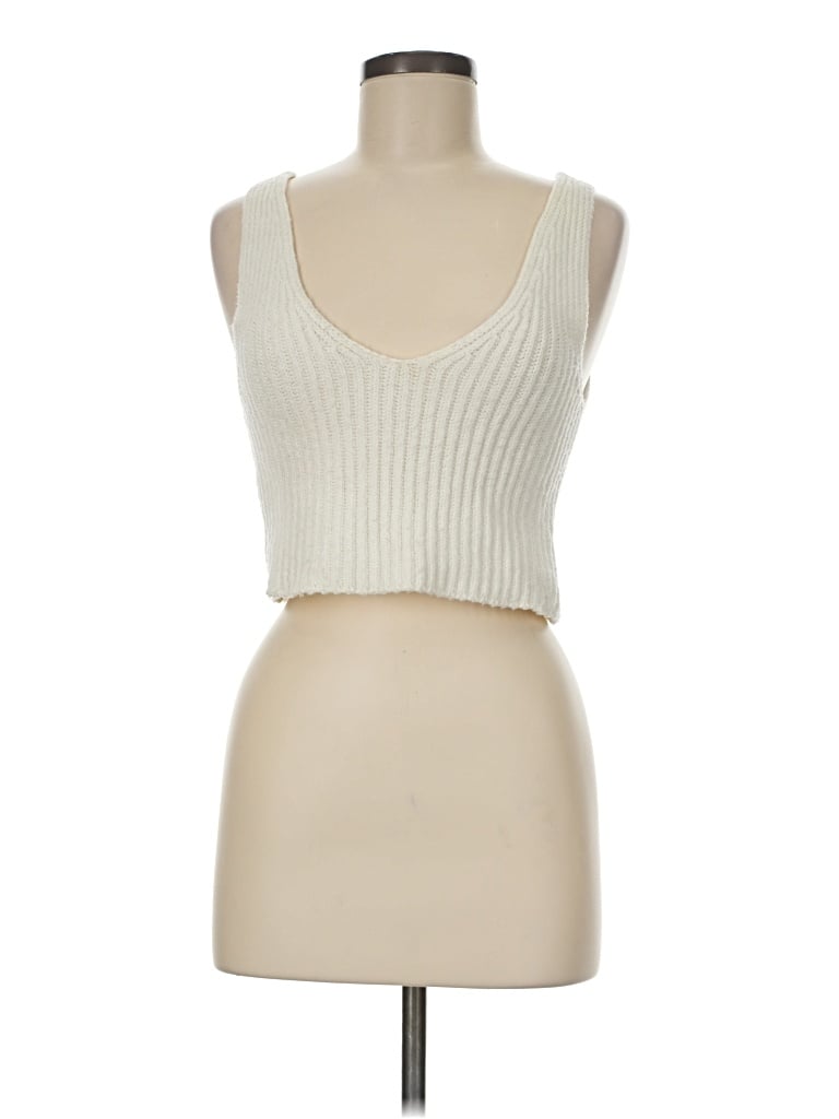 Pre-owned The Drop Sweater Vest In Ivory