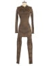 Meek Metallic Brown Jumpsuit Size M - photo 1
