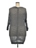 Torrid 100% Cotton Gray Cardigan Size 2X Plus (2) - photo 2