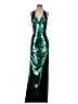Alyce 100% Polyester Metallic Green Cocktail Dress Size 2 - photo 1