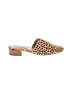 Steve Madden 100% Leather Animal Print Tan Mule/Clog Size 6 - photo 1