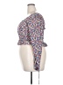 H&M 100% Polyester Blue Long Sleeve Blouse Size L - photo 5