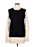 Equipment 100% Cashmere Color Block Black Cashmere Pullover Sweater Size M - photo 1