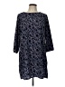 Old Navy 100% Polyester Print Blue Casual Dress Size L - photo 1