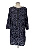 Old Navy 100% Polyester Print Blue Casual Dress Size L - photo 2