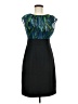 AB Studio 100% Polyester Graphic Black Cocktail Dress Size 8 - photo 1