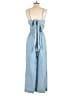 Bebe 100% Tencel Lyocell Solid Blue Jumpsuit Size S - photo 2
