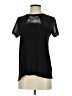H&M 100% Polyester Black Short Sleeve Top Size S - photo 1