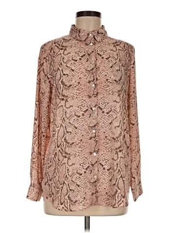 Rose + Olive Long Sleeve Blouse (view 1)
