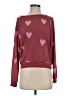 Honeydew Hearts Burgundy Pullover Sweater Size S - photo 1