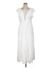 Unbranded 100% Polyester White Casual Dress Size XL - photo 1