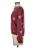 Honeydew Hearts Burgundy Pullover Sweater Size S - photo 5