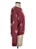 Honeydew Hearts Burgundy Pullover Sweater Size S - photo 4