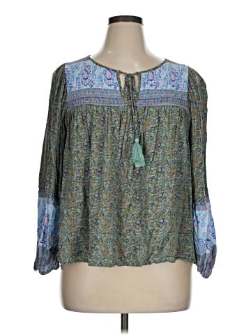 Grace + Karma 3/4 Sleeve Blouse (view 1)
