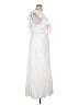 Unbranded 100% Polyester White Casual Dress Size XL - photo 4