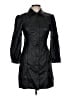 Topshop 100% Polyester Black Trenchcoat Size 6 - photo 1
