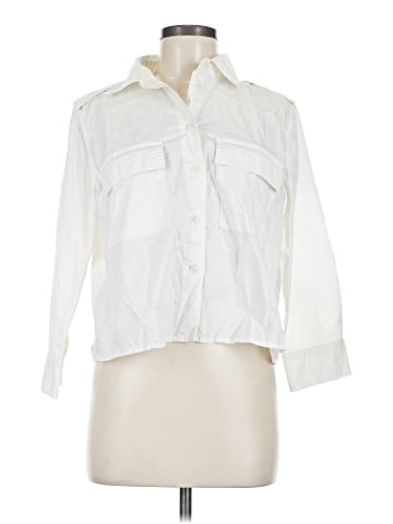 Banana Republic Factory Store 3/4 Sleeve Button-Down Shirt (view 1)