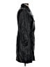 Topshop 100% Polyester Black Trenchcoat Size 6 - photo 4