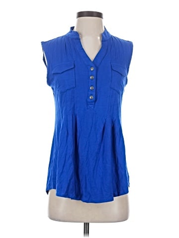 Cocomo Sleeveless Button-Down Shirt (view 1)