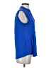 Cocomo Blue Sleeveless Button-Down Shirt Size S - photo 4