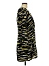 DKNY 100% Polyester Animal Print Black Casual Dress Size 12 - photo 4