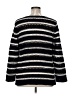 Alfani 100% Cotton Stripes Black Pullover Sweater Size XL - photo 2