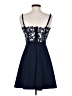 City Studio Solid Blue Cocktail Dress Size 3 - photo 2