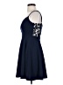 City Studio Solid Blue Cocktail Dress Size 3 - photo 5