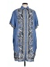 Max Studio Paisley Blue Casual Dress Size L (estimated) - photo 1