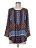 Daniel Rainn 100% Polyester Blue Long Sleeve Blouse Size M - photo 1
