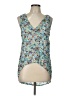 Piko 100% Rayon Blue Sleeveless Blouse Size L - photo 1