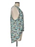 Piko 100% Rayon Blue Sleeveless Blouse Size L - photo 4