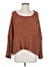 Pol 100% Polyester Brown Pullover Sweater Size S - photo 1