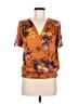 Tiny 100% Rayon Orange Short Sleeve Top Size M - photo 1