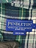 Pendleton 100% Cotton Plaid Green Long Sleeve Button-Down Shirt Size L - photo 7