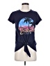 Mark Blue Short Sleeve Top Size S - photo 1