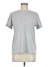 Unbranded 100% Polyester Metallic Silver Short Sleeve T-Shirt Size M - photo 1