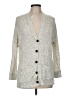Knitted & Knotted Gray Ivory Cardigan Size M - photo 1