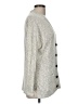 Knitted & Knotted Gray Ivory Cardigan Size M - photo 4