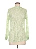 Unbranded 100% Polyester Green 3/4 Sleeve Blouse Size L - photo 1