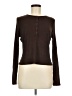 auden Brown Long Sleeve Top Size M - photo 1