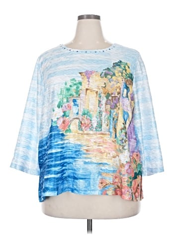 Alfred Dunner 3/4 Sleeve Top (view 1)
