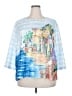 Alfred Dunner Blue 3/4 Sleeve Top Size 2X - photo 1