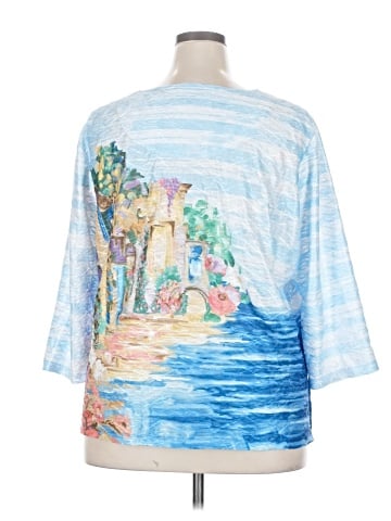 Alfred Dunner 3/4 Sleeve Top (view 2)
